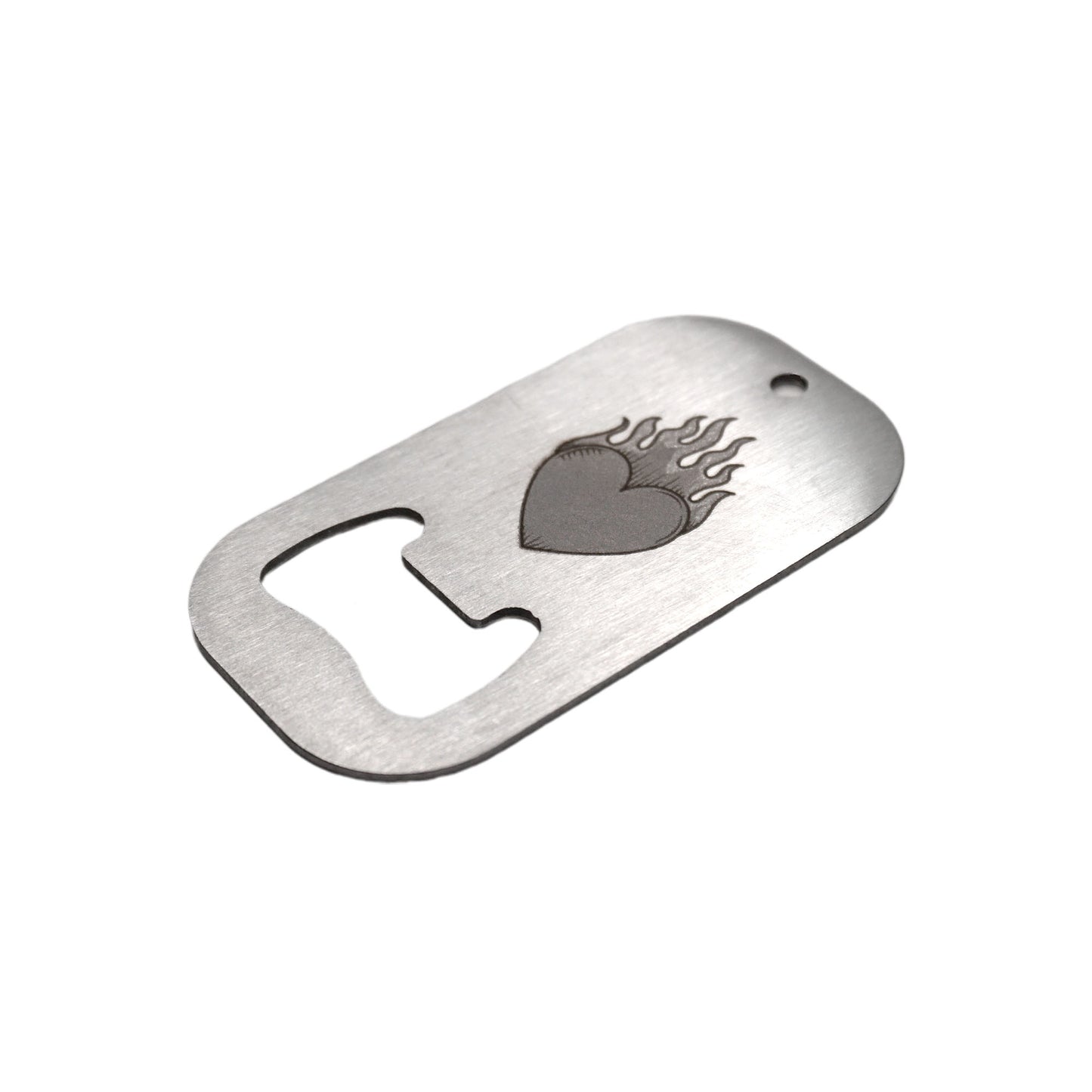 Stainless steel bottle opener with personal engraving - text or picture - keychain gift personalized