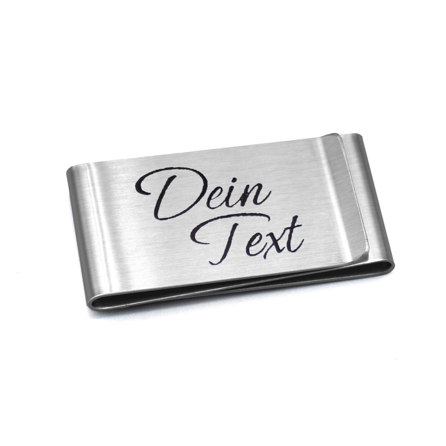 Stainless steel money clip with custom engraving - money clip with personal motif