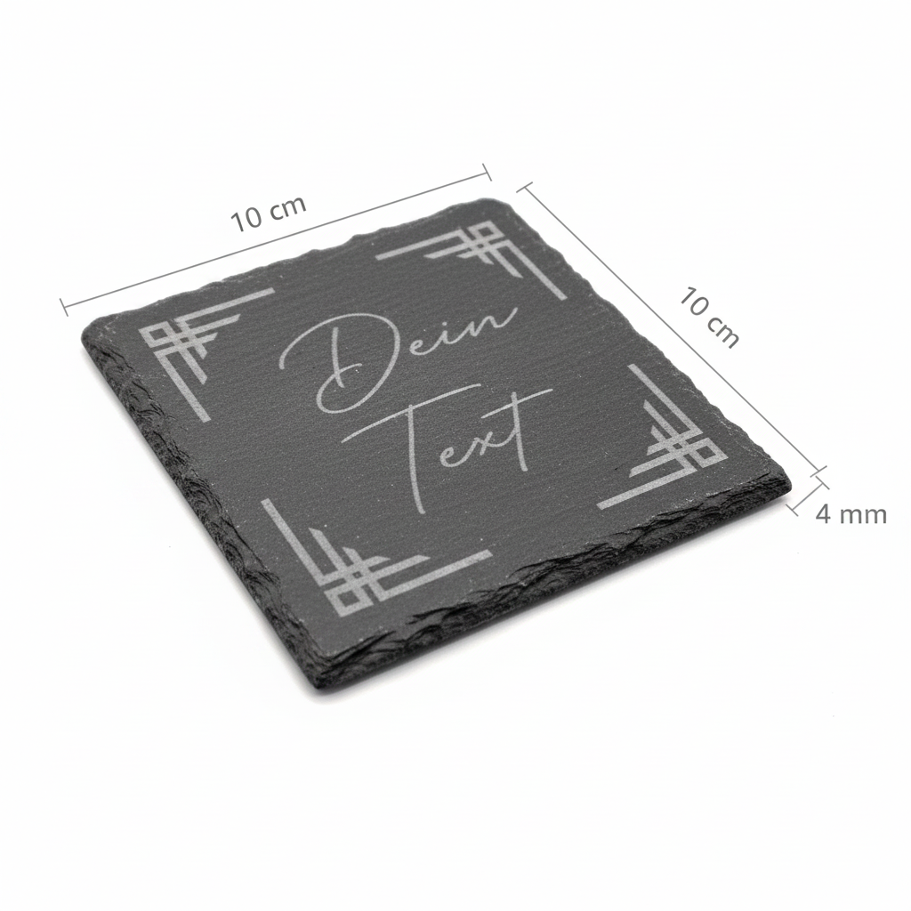 Slate board with motif as desired - personalized text - slate