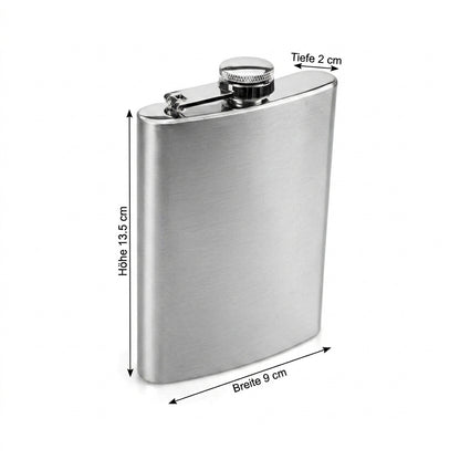 Personalisierter Flachmann aus Edelstahl mit Gravur – 240 ml