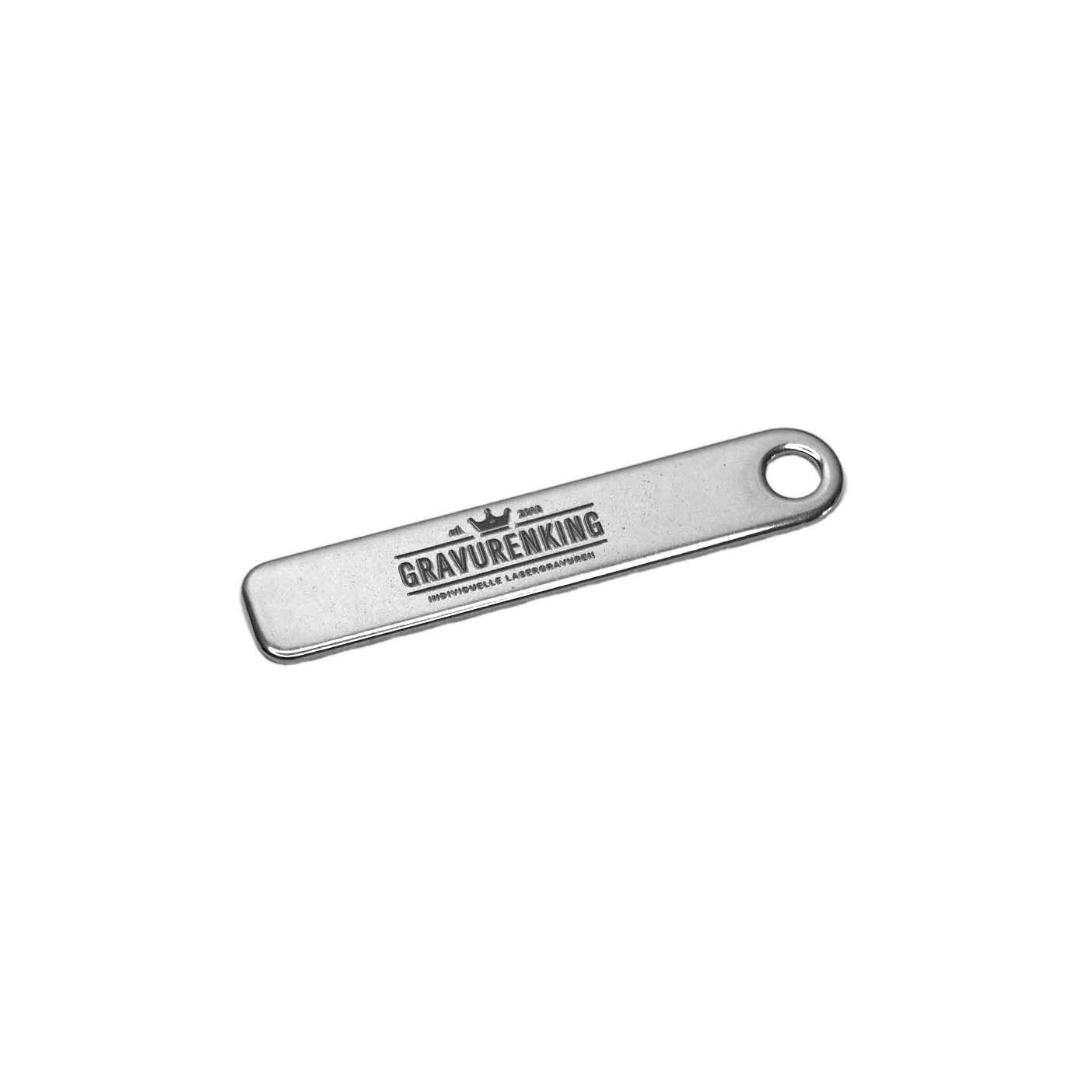 Keychain with individual engraving - telephone number
