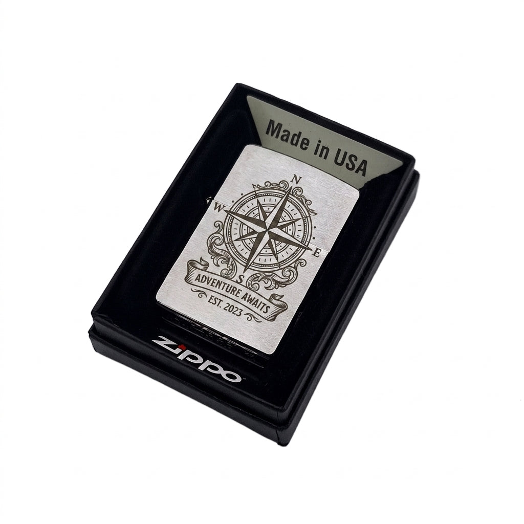 Personalisiertes Zippo Feuerzeug mit Gravur – Herzmotiv, Text, Logo oder Grafik