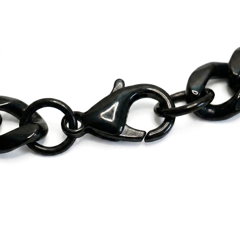 Men's bracelet with personal engraving - stainless steel chain for men - customizable