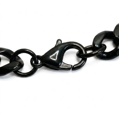 Men's bracelet with personal engraving - stainless steel chain for men - customizable