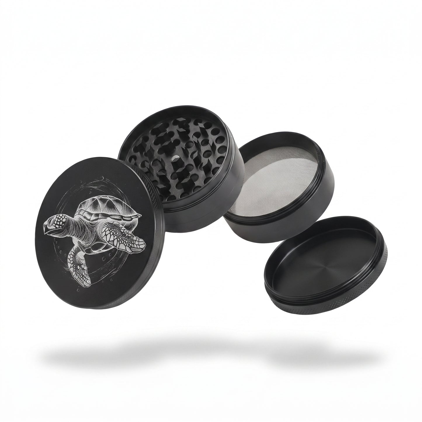 Großer Aluminium-Grinder mit individueller Lasergravur