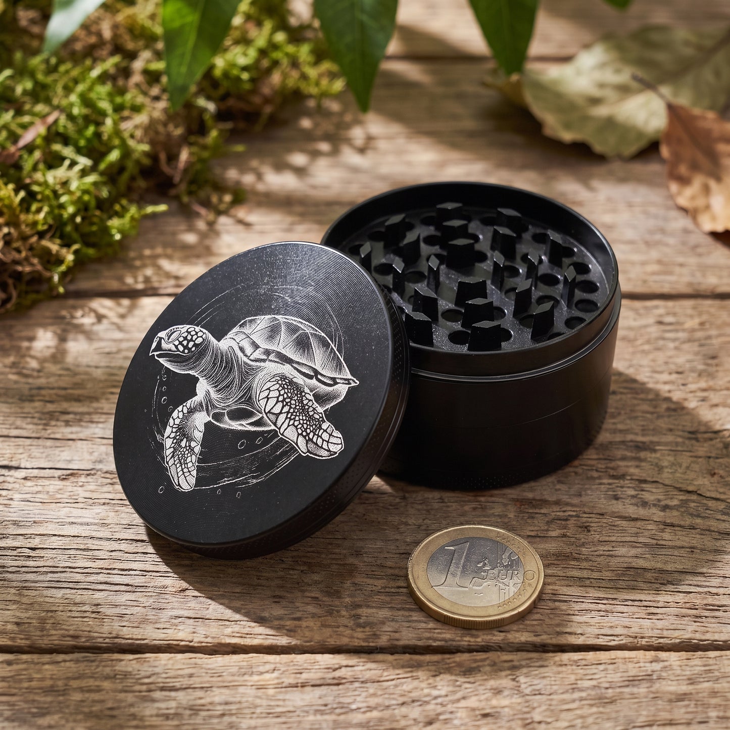 Großer Aluminium-Grinder mit individueller Lasergravur