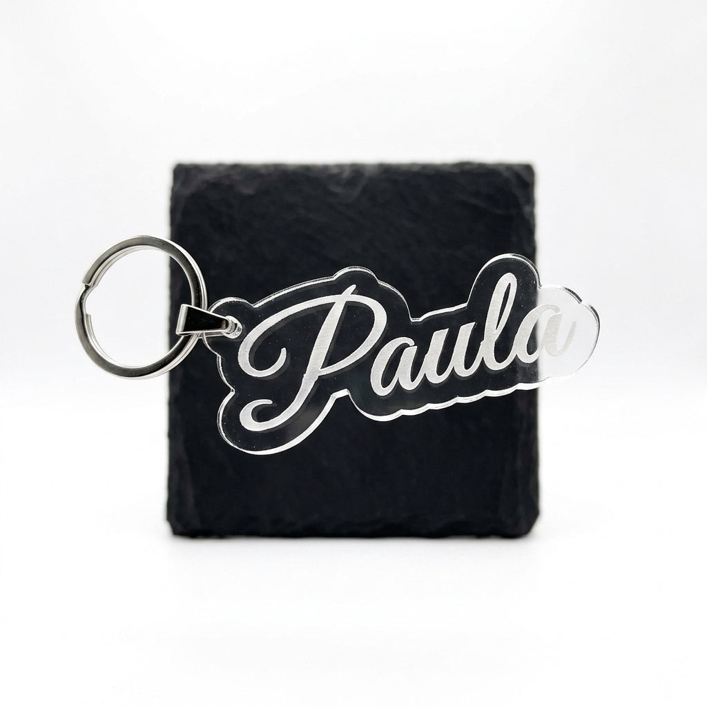 Name tag made of acrylic glass - personalized keychain