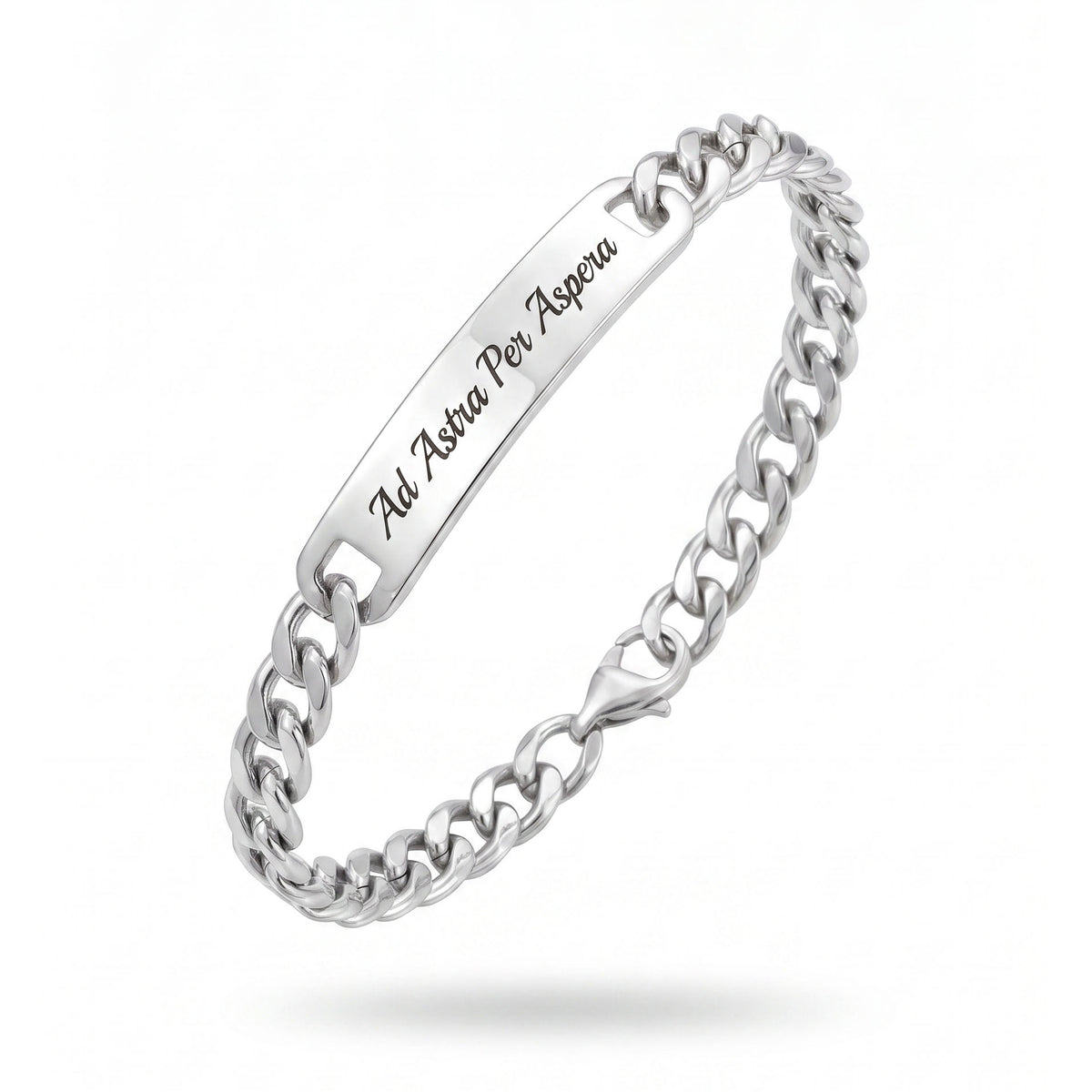 Stainless steel bracelet with personal engraving - women's and men's bracelet gift