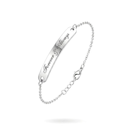 Damenarmband mit Gravur – Edelstahlarmband mit Wunschtext