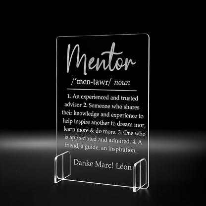 Plexiglas Aufsteller mit Text nach Wunsch - z.B. Wifi Motiv - personalisiert