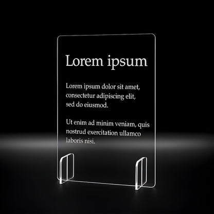 Plexiglas Aufsteller mit Text nach Wunsch - z.B. Wifi Motiv - personalisiert