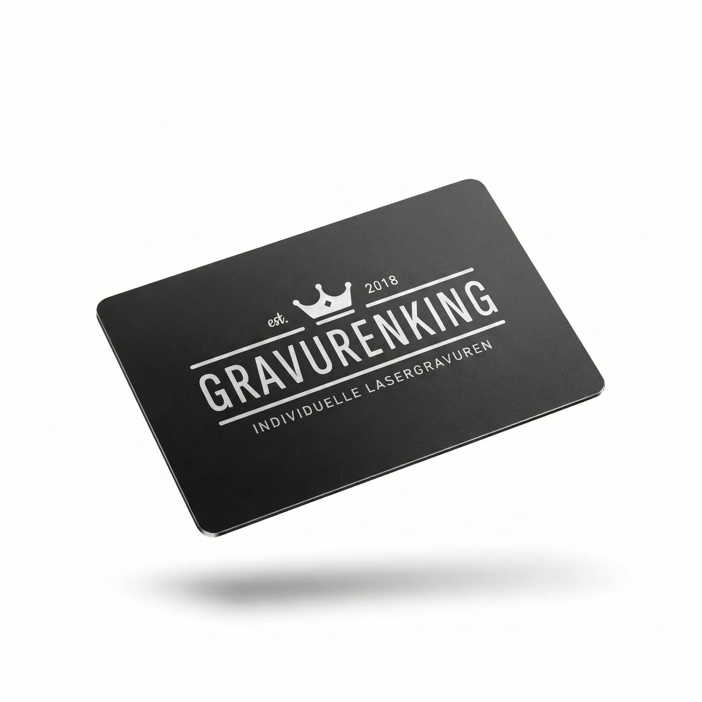 Aluminum business cards with laser engraving: Unmistakable elegance for your professional appearance - 10 pieces