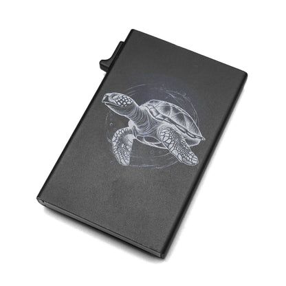 Pop-up wallet with individual label - card case wallet with RFID protection