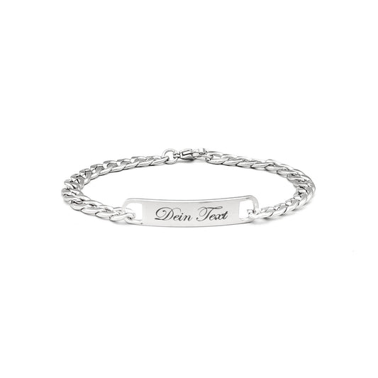 Stainless steel bracelet with personal engraving - women's and men's bracelet gift