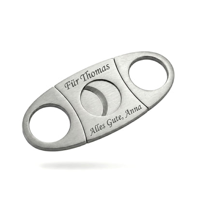 Zigarrenschneider mit individueller Lasergravur - personalisierter Zigarrenabschneider
