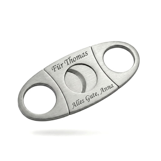 Zigarrenschneider mit individueller Lasergravur - personalisierter Zigarrenabschneider