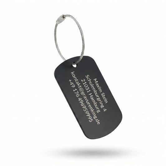 Kofferanhänger mit individueller Beschriftung - Luggage Tag mit Lasergravur