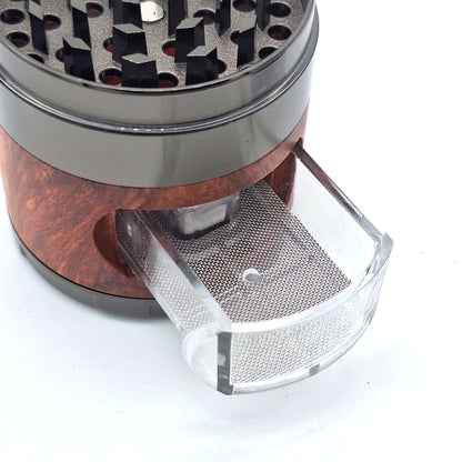 Personalisierter Aluminium‑Grinder mit entnehmbarem Fach - 4‑teiliger Kräuter Crusher