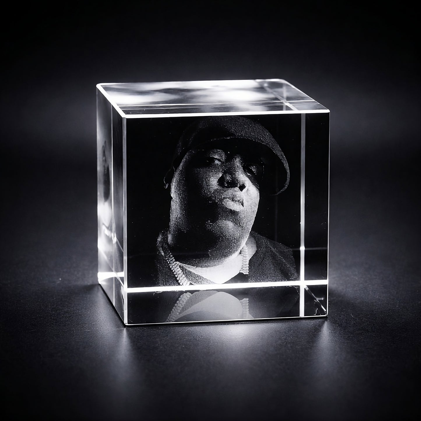 Kristall-Würfel mit individueller 3D-Innengravur