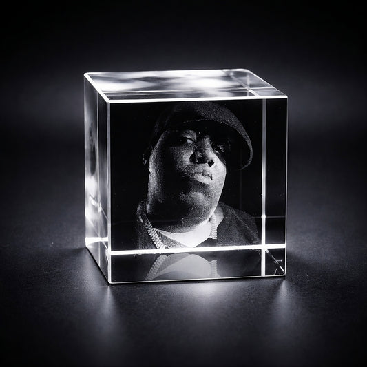 Kristall-Würfel mit individueller 3D-Innengravur