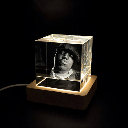 Kristall-Würfel mit individueller 3D-Innengravur