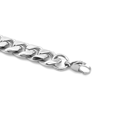 Men's bracelet with personal engraving - stainless steel chain for men - customizable