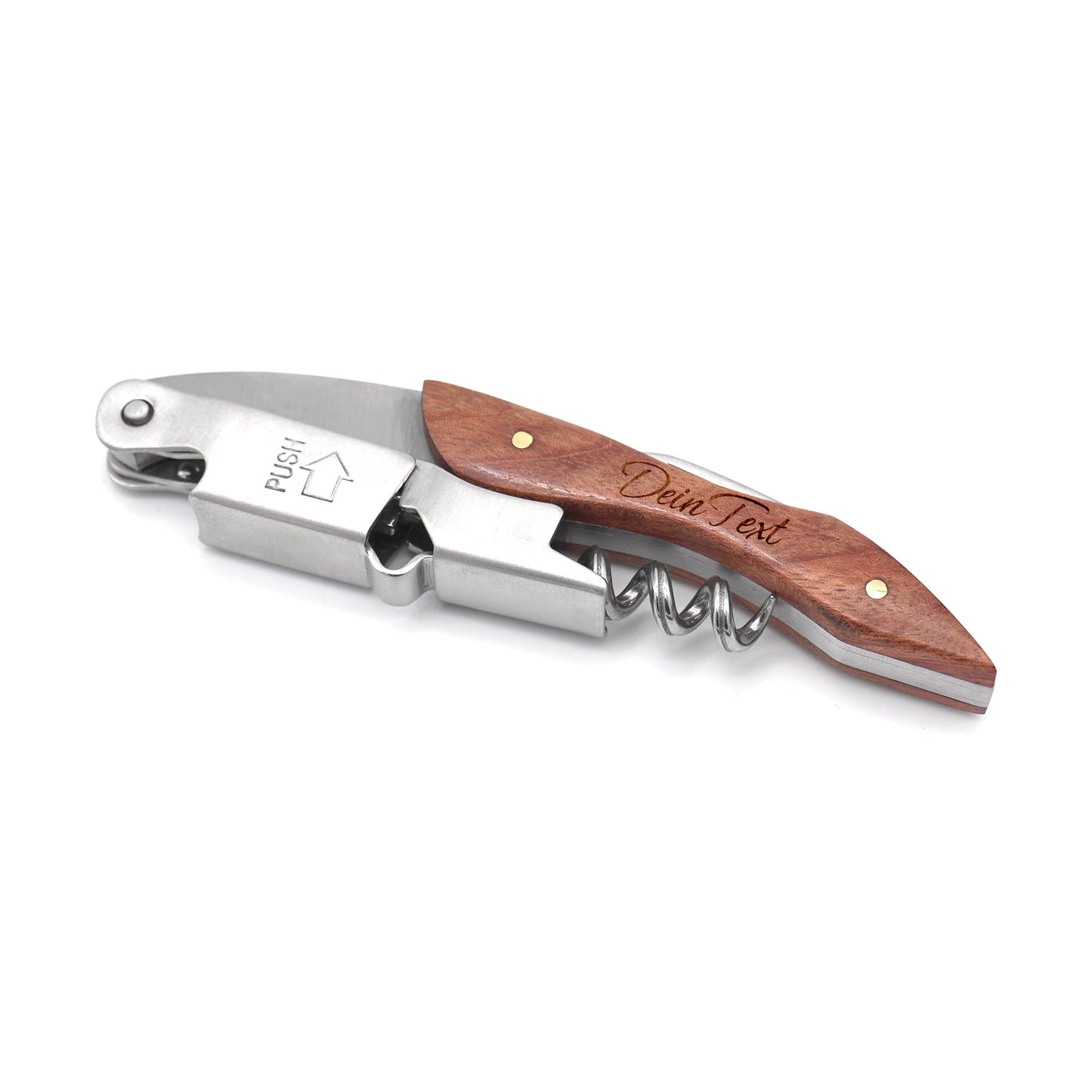 Premium wine opener / waiter's knife with personal engraving