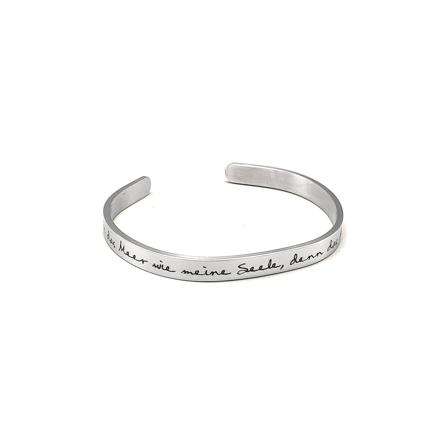 Bangle with personal engraving - stainless steel bangle with lettering