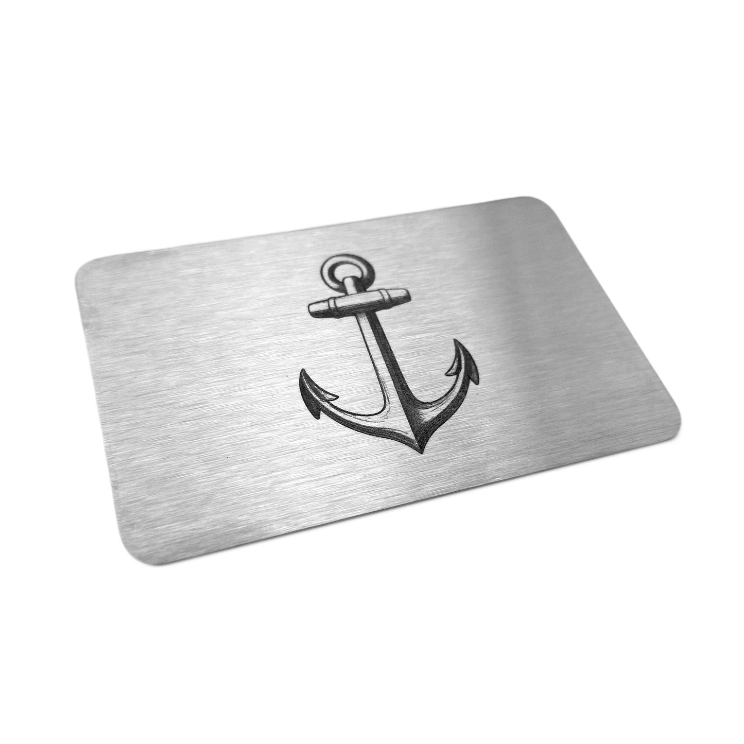 Edelstahlkarte mit individueller Lasergravur - Visitenkarte / VIP-Pass aus Edelstahl