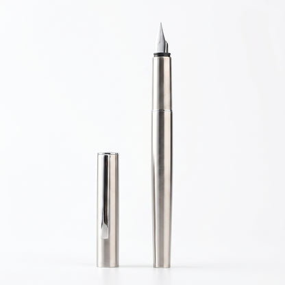 Premium Edelstahl-Füllfederhalter mit individueller Lasergravur – Elegantes Metall-Design