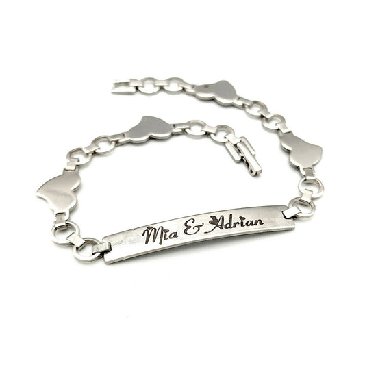 Ladies bracelet with personal inscription - Ladies bracelet - Engraving