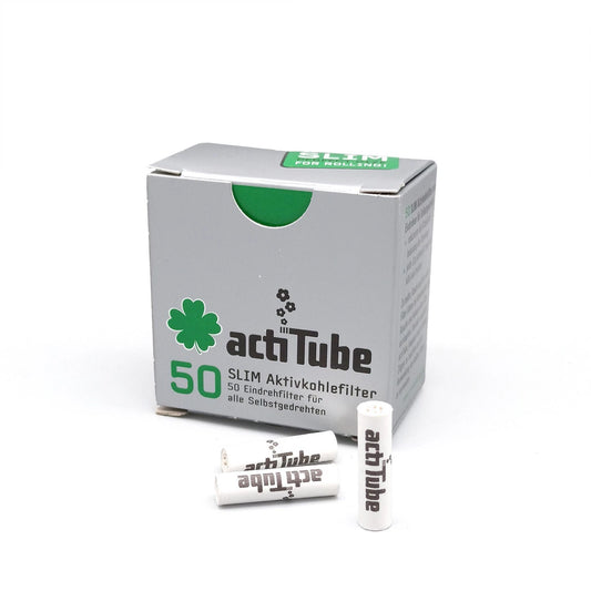 actiTube Aktivkohle Filter Slim 7mm Orginal - 50er Packung