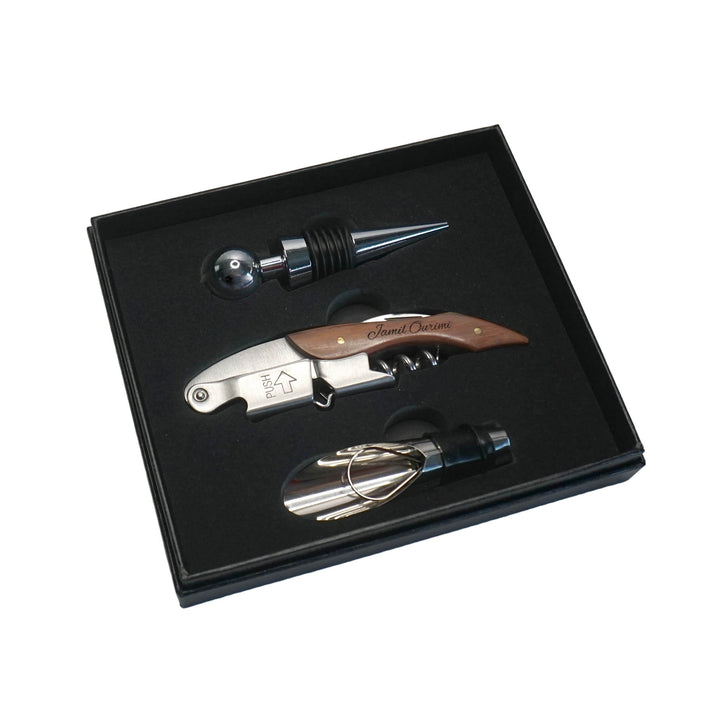 Edles Wein-Set mit Lasergravur